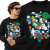 BLUZA ANIMOWANA  RUBIX CUBE SKATER
